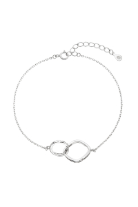 Obrázok pre Strieborný náramok krúžok a kocka s mini zirkónikom 13035.1