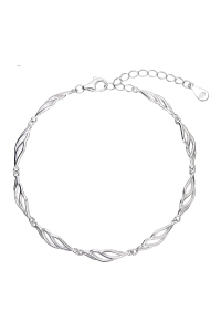 Strieborný náramok lístočky 63020 Obrázok pre Strieborný náramok lístočky 63020