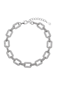 Obrázok pre Strieborný náramok očka so zirkónmi 13084.1