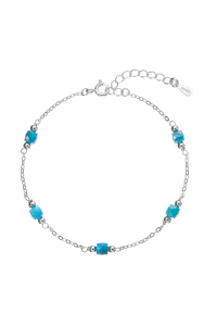 Obrázok pre Strieborný náramok s apatitmi 13111.3