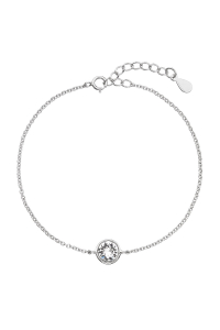 Obrázok pre Strieborný náramok s Preciosa kryštály biely 33113.1