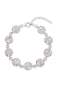 Obrázok pre Strieborný náramok so Swarovski kryštálmi ab efekt 33048.2