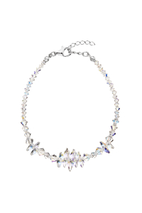 Obrázok pre Strieborný náramok so Swarovski kryštálmi AB efekt 33107.2