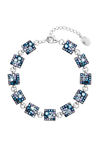 Obrázok pre Strieborný náramok so Swarovski kryštálmi modrý 33047.3 blue style