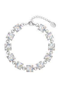 Obrázok pre Strieborný náramok so Swarovski kryštálmi modrý 33047.3 light sapphire
