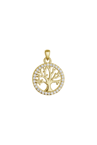 Obrázok pre Strieborný pozlátený prívesok strom života 14052.1