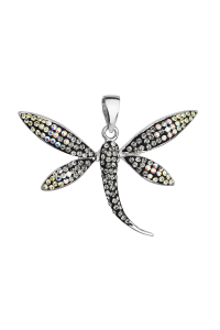 Strieborný prívesok s kryštálmi Swarovski mesačná vážka 34164.3 moonlight Obrázok pre Strieborný prívesok s kryštálmi Swarovski mesačná vážka 34164.3 moonlight