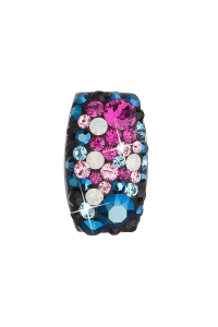 Strieborný prívesok s kryštálmi Swarovski mix farieb obdĺžnik 34194.4 galaxy Obrázok pre Strieborný prívesok s kryštálmi Swarovski mix farieb obdĺžnik 34194.4 galaxy