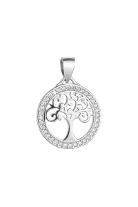 Obrázok pre Strieborný prívesok strom života so zirkónmi 14017.1