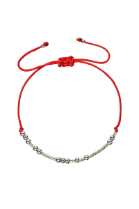 Obrázok pre Textilný náramok zlaté Miyuki 13039.3 red