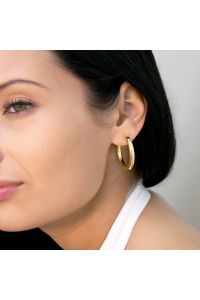 Obrázok pre Zlaté 14-karátové náušnice kruhy 91A00089