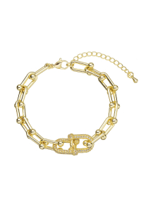 Zlatý bižutérny náramok so zirkónmi 53004.1 Obrázok pre Zlatý bižutérny náramok so zirkónmi 53004.1