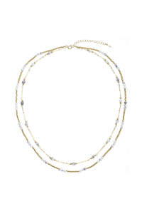 Obrázok pre Pozlátený náhrdelník s howlitmi 12183.1