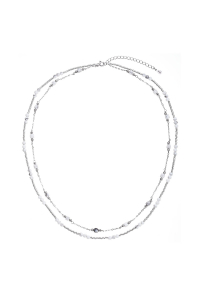 Obrázok pre Strieborný náhrdelník s howlitmi 12183.1