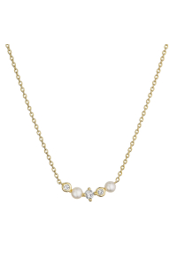 Pozlátený náhrdelník s riečnymi perlami 22057.1 Obrázok pre Pozlátený náhrdelník s riečnymi perlami 22057.1