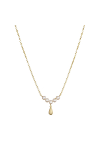 Pozlátený náhrdelník s riečnymi perličkami 22059.1 Obrázok pre Pozlátený náhrdelník s riečnymi perličkami 22059.1