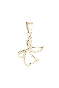 Strieborný prívesok Anjel pozlátený Obrázok pre Strieborný prívesok Anjel pozlátený