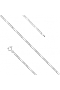 Obrázok pre Strieborná retiazka Curb plochá 2,2 mm, 60 cm