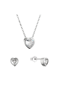 Sada šperkov so zirkónmi srdiečka 19036.1 Obrázok pre Sada šperkov so zirkónmi srdiečka 19036.1