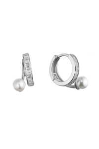 Strieborné krúžky s perličkou a zirkónmi 11808.1 Obrázok pre Strieborné krúžky s perličkou a zirkónmi 11808.1