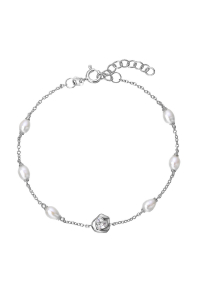 Obrázok pre Strieborný náramok s riečnymi perlami 23032.1