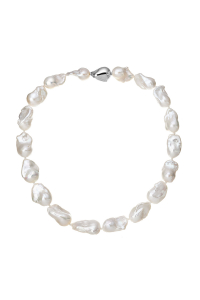 Strieborný perlový náhrdelník baroko 22061.1 Obrázok pre Strieborný perlový náhrdelník baroko 22061.1