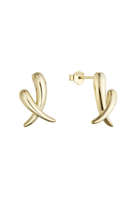 Obrázok pre Pozlátené náušnice krížika 61148