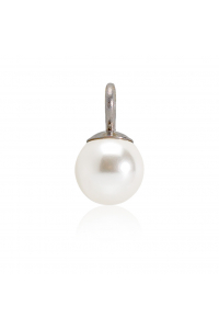 Obrázok pre Prívesok z lekárskeho titánu Perla 6 mm biela