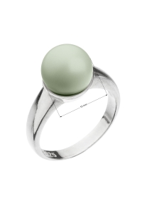 Obrázok pre Evolution Group Strieborný prsteň s perlou pastelovo zelený 35022.3 pastel green
