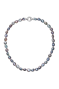 Obrázok pre Evolution Group Perlový náhrdelník z pravých riečnych perál modrý 22027.3