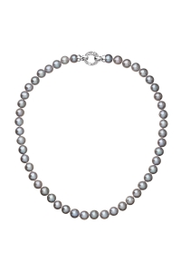 Obrázok pre Evolution Group Perlový náhrdelník z pravých riečnych perál šedý 22028.3