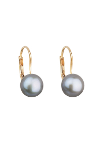 Obrázok pre Strieborné náušnice visiace s krištálmi Swarovski modrý ovál 31276.5