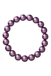 Obrázok pre Perlový náramok fialový 56010.3 dark violet