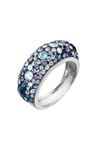 Obrázok pre Strieborný prsteň s krištáľmi Swarovski modrý 35031.3 blue style