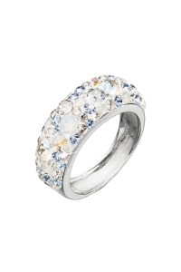 Obrázok pre Strieborný prsteň s krištáľmi Swarovski modrý 35031.3 light sapphire