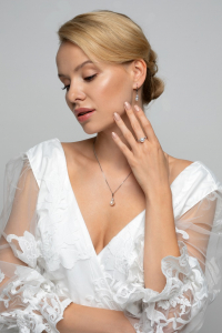 Obrázok pre Strieborný prsteň s bielou riečnou perlou 25003.1