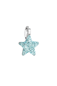 Obrázok pre Strieborný prívesok s Preciosa kryštálmi modrá hviezdička 34260.3 aqua