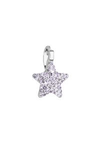 Obrázok pre Strieborný prívesok s Preciosa kryštálmi fialová hviezdička 34260.3 violet