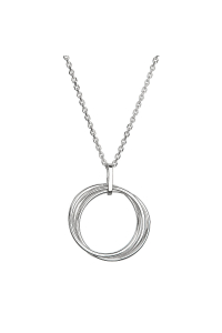 Obrázok pre Strieborný náhrdelník tri krúžky 62001