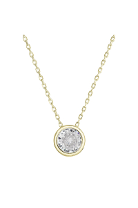 Obrázok pre Pozlátený náhrdelník s čírym zirkónom 12051.1 Au plating