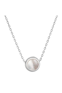 Obrázok pre Strieborný náhrdelník okrúhly s perleťou 12067.1