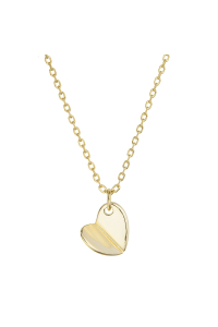 Obrázok pre Pozlátený strieborný náhrdelník srdca 62013