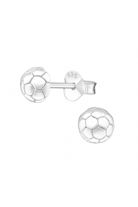Obrázok pre Strieborné náušnice napichovacie Futbalové lopty