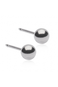 Nealergénne náušnice z lekárskeho titánu Guličky tm. titán 5 mm Obrázok pre Nealergénne náušnice z lekárskeho titánu Guličky tm. titán 5 mm