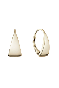 Obrázok pre Jednoduché pozlátené náušnice trojuholníky 61074
