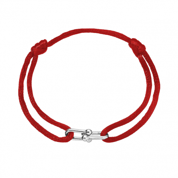 Obrázok pre Kabbalah náramok so striebornou ozdobou 13094.3 red