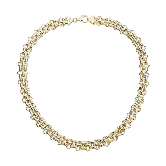 Obrázok pre Masívny náhrdelník z pozlátených článkov 72095