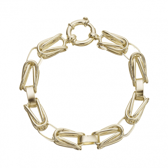 Obrázok pre Mohutný náramok z pozlátených článkov 73062