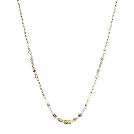 Obrázok pre Náhrdelník oceľový s ametystom 42030.3