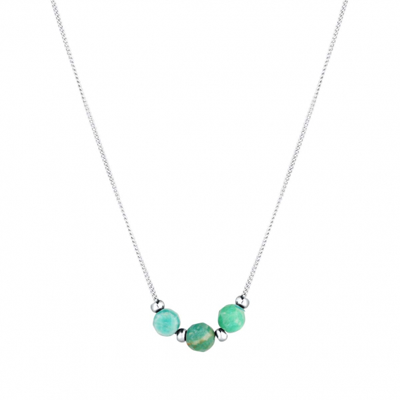 Obrázok pre Náhrdelník s amazonitom 42036.3 oceľ